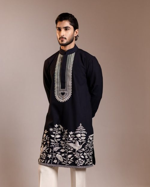 Nawab - Kurta - Black