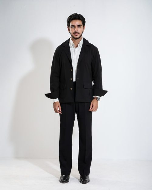 Shacket - Suit Cut - Black