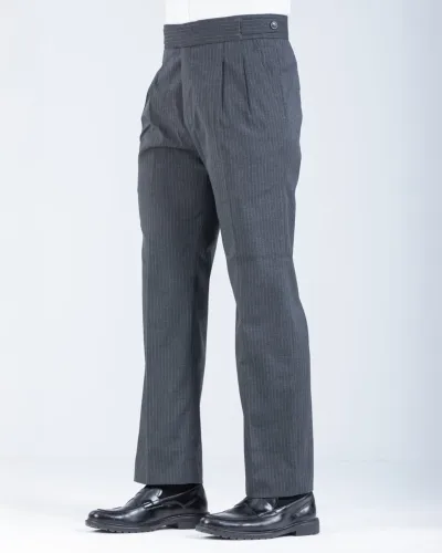 Gurkha StraightCut Pant - Grey Pintstripe
