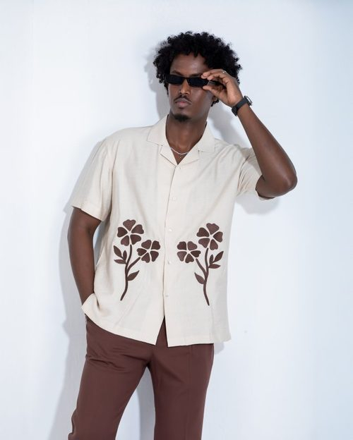 Urban Petal Cuban Shirt - Cream