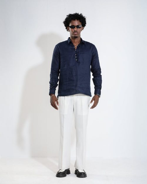 Linen Katua - Denim Blue