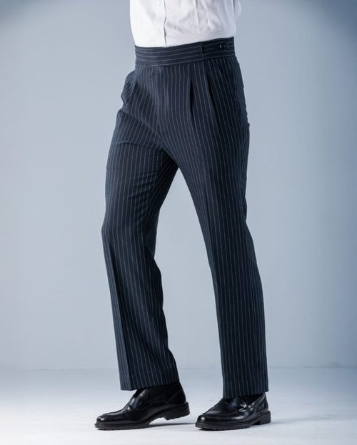 Gurkha StraightCut Pant - Dark Blue Pinstripe