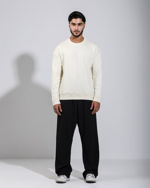 Sweatshirt - Daisy White