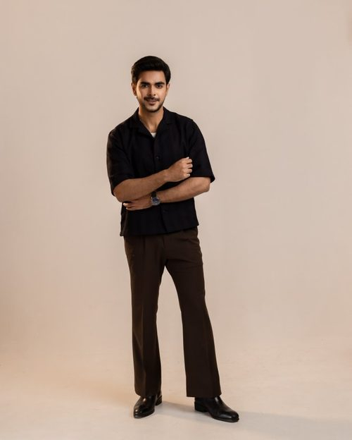 Cotton Cuban Shirt - Black