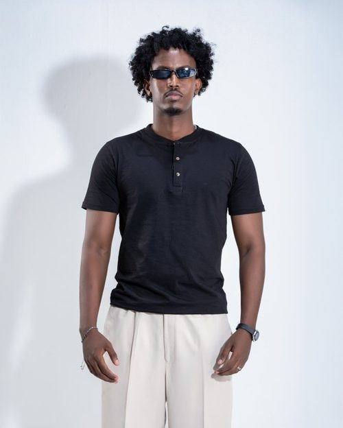 Henley T-Shirt - Black